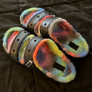 rainbow crocs